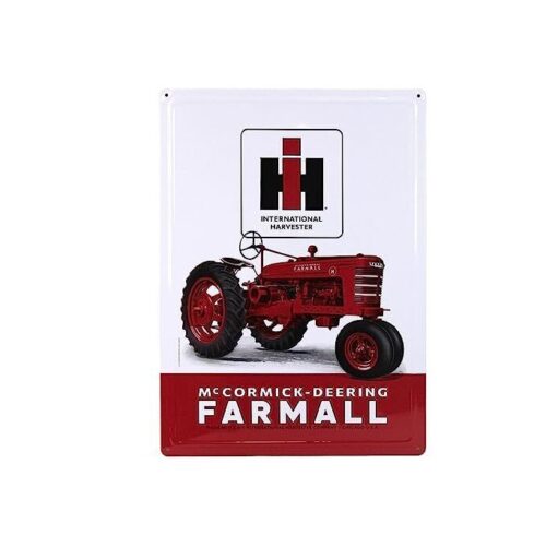 IH McCormick-Deering Farmall Tractor Tin Sign