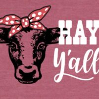 Case IH International Harvester "Hay Y'all" IH Women's Long Sleeve Tee - Image 3