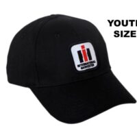 International Harvester Logo Black Hat, youth size