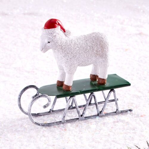 Winter Farm Animal Figurine (Sheep)