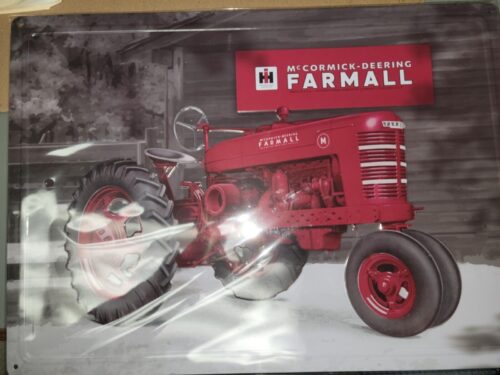 IH McCormick-Deering Farmall Tin Sign