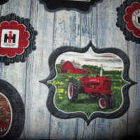 Farmall Hometown Life Frames Pattern Fabric - Image 3
