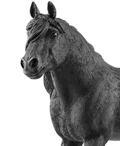 Schleich 13958 Stallone Noriker - Figura Cavallo In Miniatura Per Bambini 3+ - Farm World - Collezionabile 17x11 Cm