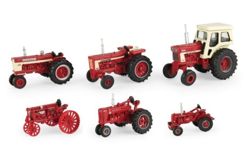 1/64 die-cast metal Farmall 6 Piece Tractor (100, F-20, M, 560, 806, 1466) 100th