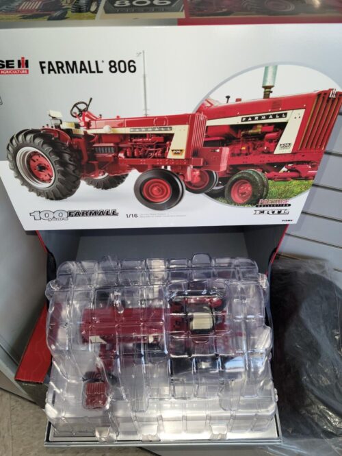 1/16 Red Farmall 806 Tractor, 100th Anniv. Prestige Collection Toy
