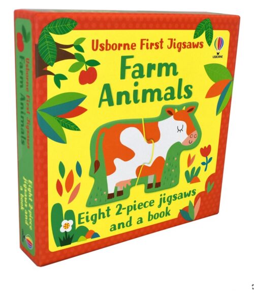 Usborne First Jigsaws: Farm Animals Puzzle & Book