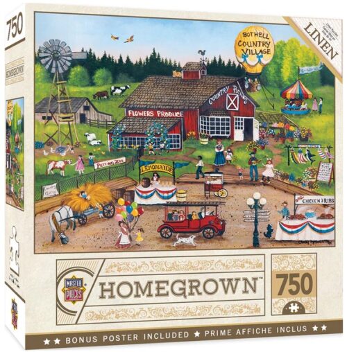Master Pieces Homegrown - Country Pickin's - 750 Piece Linen Jigsaw Puzzle