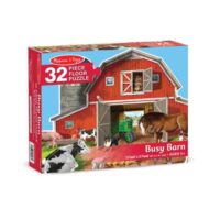 Melissa & Doug Jumbo 32 Pieces Busy Barn Yard Shaped Floor Puzzle - Image 4