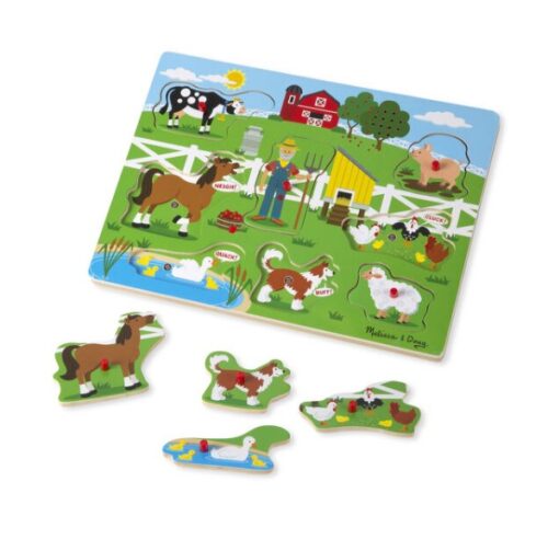 Melissa & Doug Old MacDonald's Farm Sound Puzzle