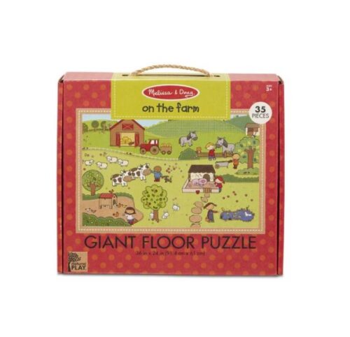 Melissa & Doug Jumbo 35 Pieces Natural Play Floor Puzzle: On the Farm