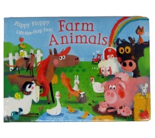 Flippy Floppy Farm Animals Lift-the-flap fun Hard Cover Book by Anton Poitier