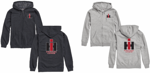 IH Logo Men's Zip Hoodie Charcoal or Gray