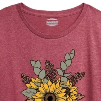 Fall Pumpkin Bouquet IH Womens Short Sleeve Tee - Image 2