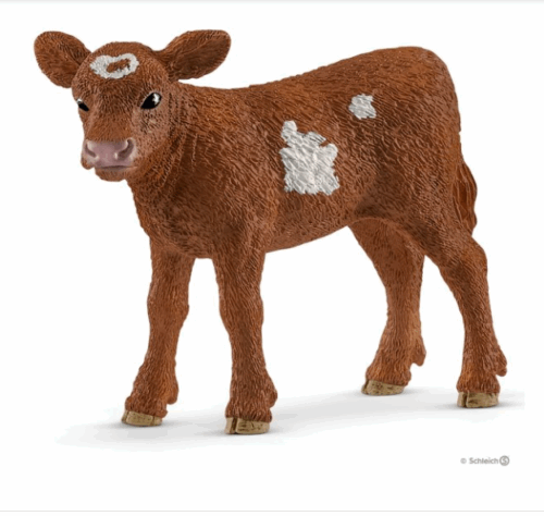 Schleich Toy Farm Animal Plastic Texas Longhorn Calf 1/20 Scale