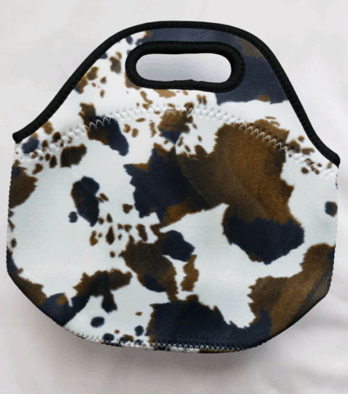 Brown Cowhide Lunch Tote