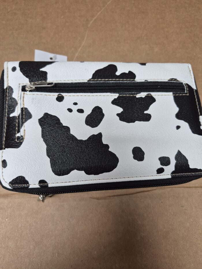 Crown Buckle Cow Print Floral Western Phone Wallet - Image 11