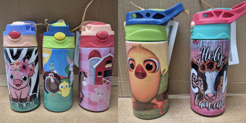 Steel 12oz Flip Top Kid's Tumblers