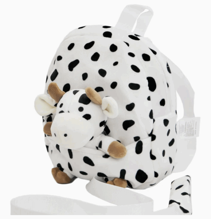 Cow Farm Animal Child Safety Leashed Backpack with Stuffed Cow - Image 7