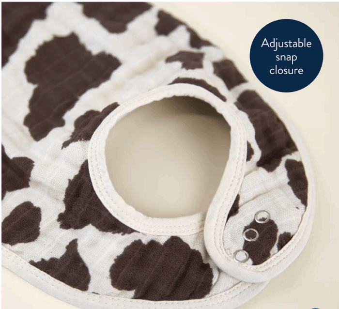 Itzy Ritzy: Giddy Up! Cow Print Itzy Bibs - Image 5