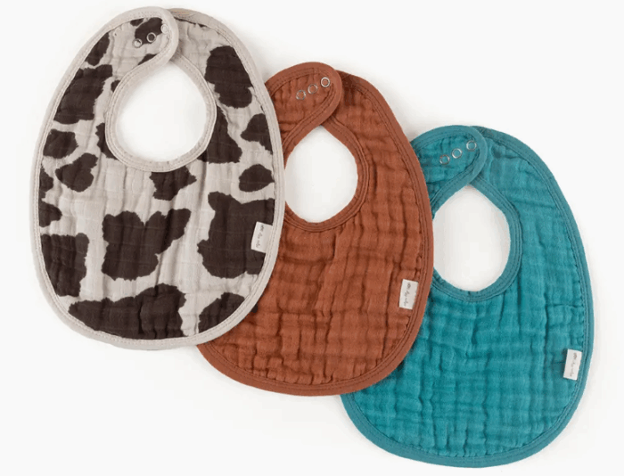 Itzy Ritzy: Giddy Up! Cow Print Itzy Bibs - Image 2
