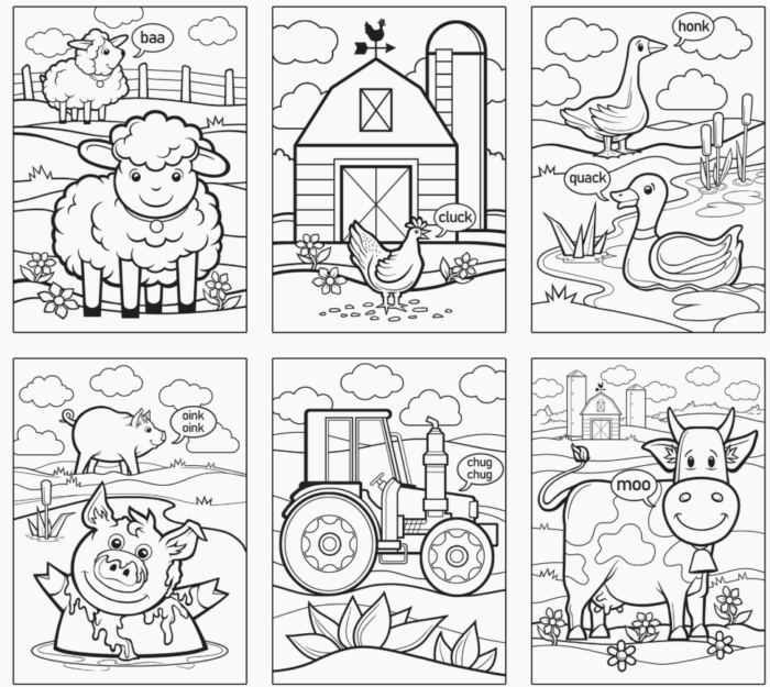 Masterpieces Puzzles: Coloring Puzzles 6-Pack - Farm 48 Piece Puzzles - Image 3