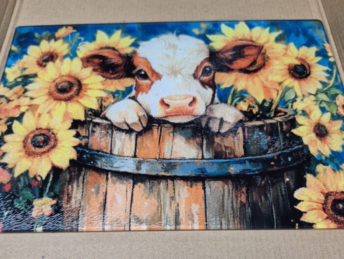 8"x11" Glass Cutting Board - Image 9