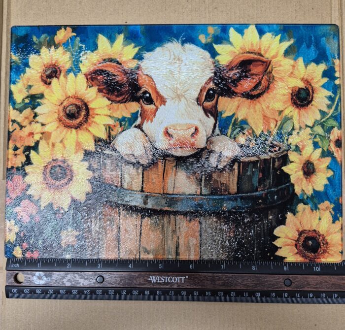 8"x11" Glass Cutting Board - Image 7
