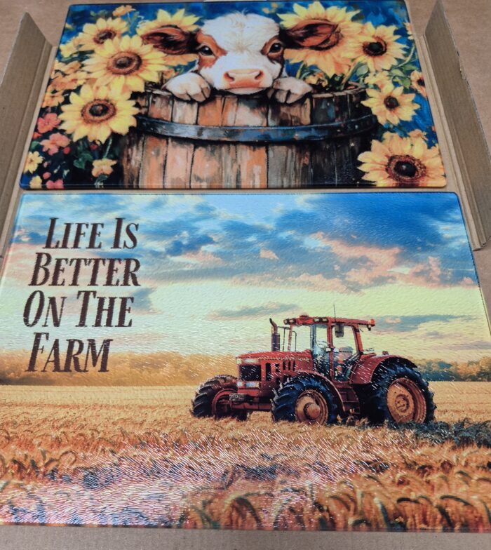 8"x11" Glass Cutting Board - Image 5