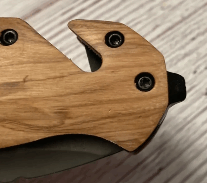 Laser engraved folding tactical knife - Image 24