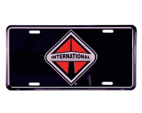 International Black License Plate