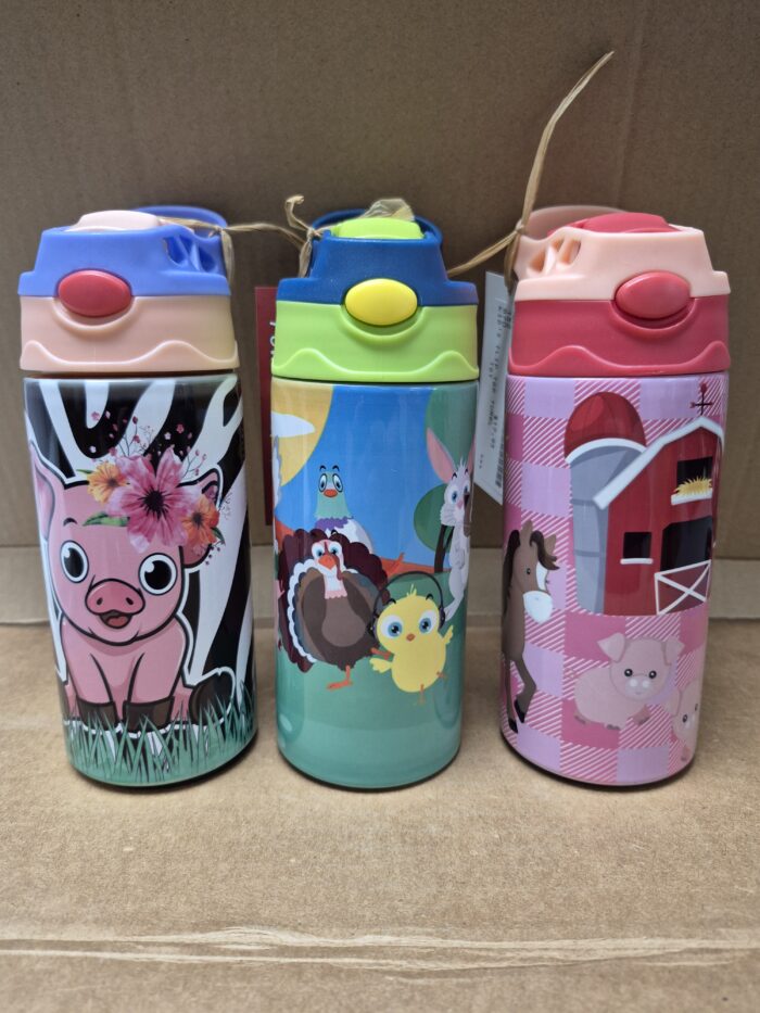 Steel 12oz Flip Top Kid's Tumblers - Image 3