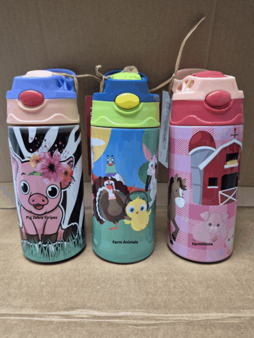 Steel 12oz Flip Top Kid's Tumblers