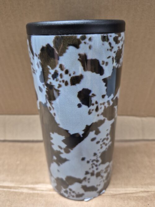 Hard Cooling Can in Brown Cowhide