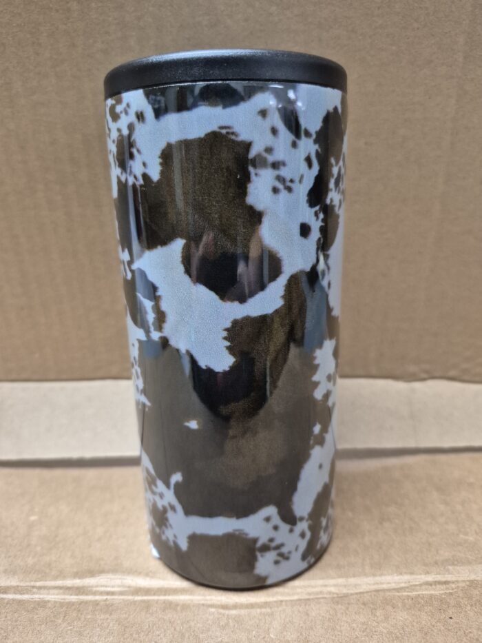 Hard Cooling Can in Brown Cowhide - Image 5