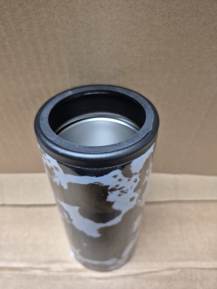 Hard Cooling Can in Brown Cowhide - Image 4