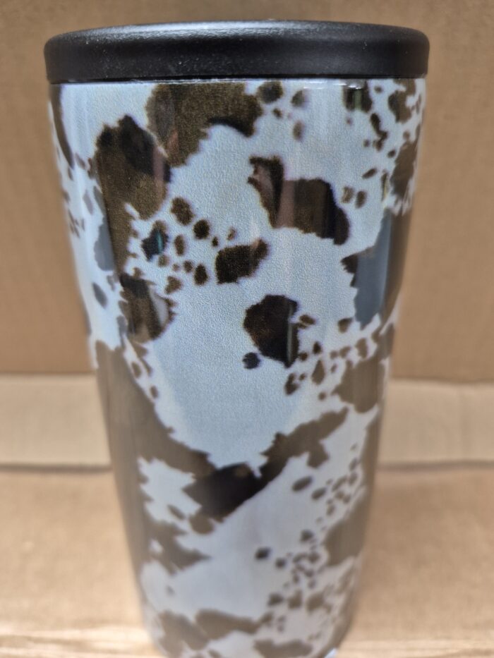 Hard Cooling Can in Brown Cowhide - Image 2