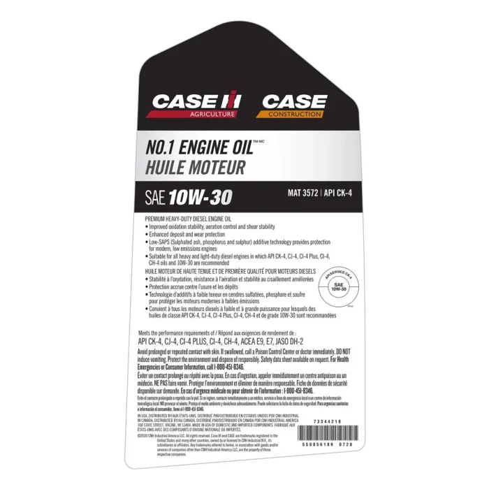 Case 10W-30 - MAT 3572 - (1 Gallon) - 73344210 - Image 2