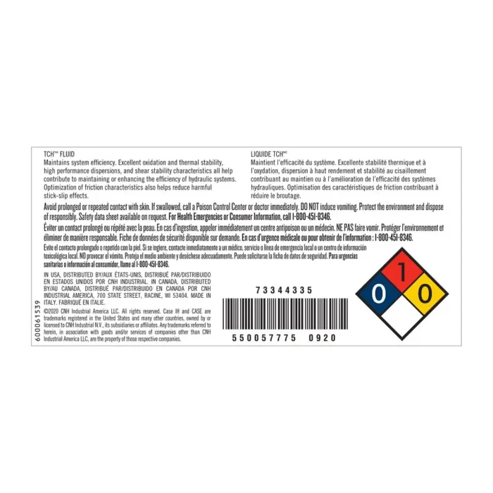 Case Hydraulic Fluid - (5 Gallon) - 73344335 - Image 2