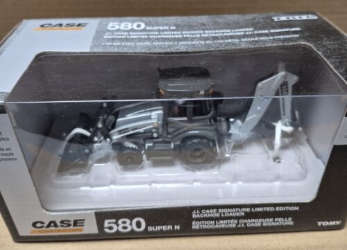1/50 JI Case 580 Super N Backhoe Loader, Silver Signature Limited Edition, ERTL