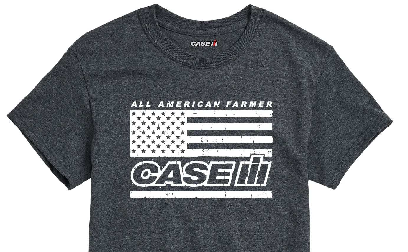 Case IH All American Farmer Mens Short Sleeve Tee - Image 3