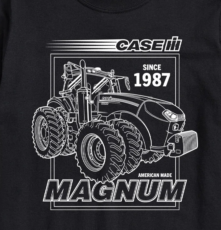 Case IH Magnum White Mens Short Sleeve Tee - Image 3
