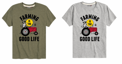Farming Is The Good Life Kids Short Sleeve Tee