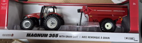 1/32 Case IH Magnum 355 Tractor with Red J&M 875 Grain Cart by ERTL