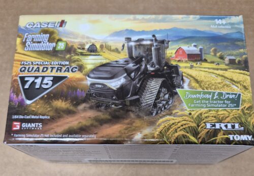 1/64 Black Case IH 715 Quadtrac Tractor Farming Simulator 25 Special Edition