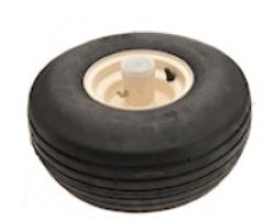 ASSY TIRE/WHEEL, 15X600-6, RIB, BEIGE - K3111-18020