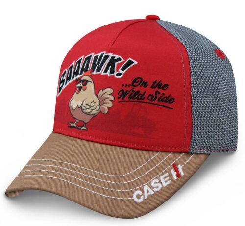 CASE IH Toddler "Baaawk" Red/Brown/Gray Mesh Cap