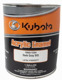 PAINT,GAL, DARK GRAY, SEMI-GLOSS - 70000-73354